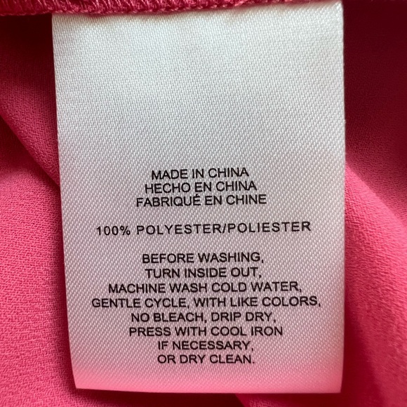 Jones New York Women's Jasper Roll-Cuff Blouse Guava Pink Size XS - Picture 12 of 12